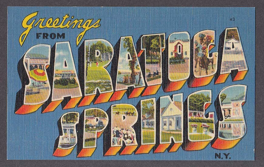Saratoga Springs postcard image